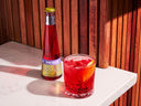 St. Agrestis bitter non-alcoholic aperitivo served in a glass