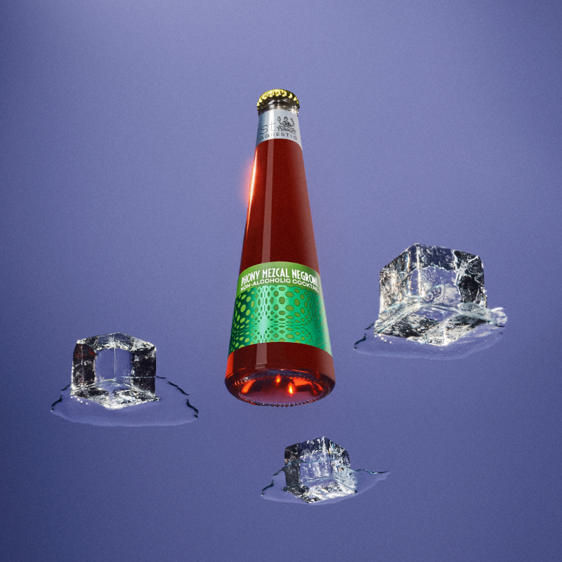 Non-Alcoholic Phony Mezcal Negroni.