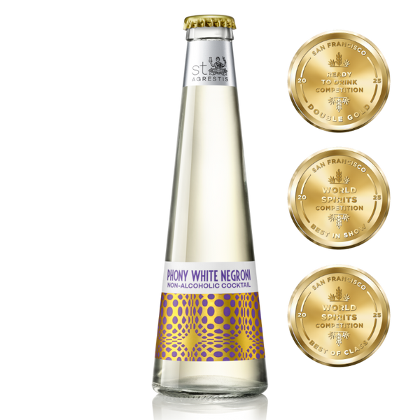 Phony White Negroni Non-Alcoholic Cocktail | St. Agrestis