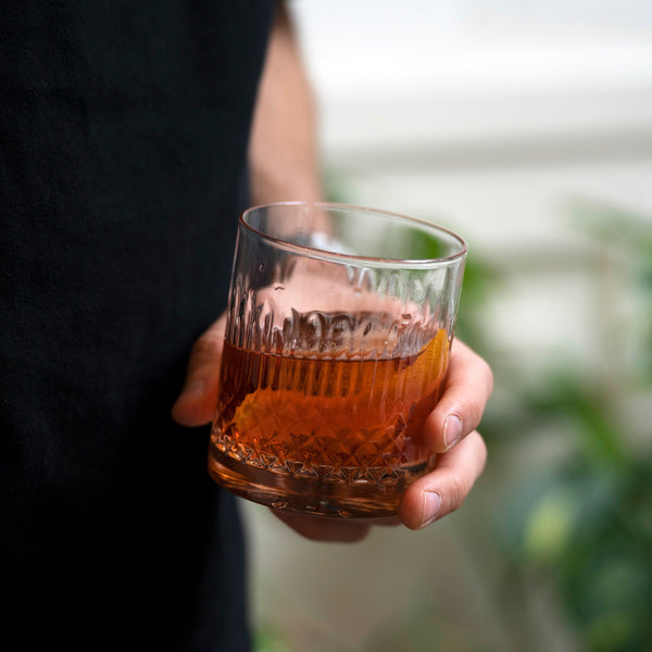 Luigi Bormioli Italian Premium Whiskey Glasses | Diamante | Set of 4
