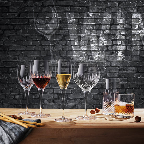 Luigi Bormioli Italian Premium Whiskey Glasses | Diamante | Set of 4
